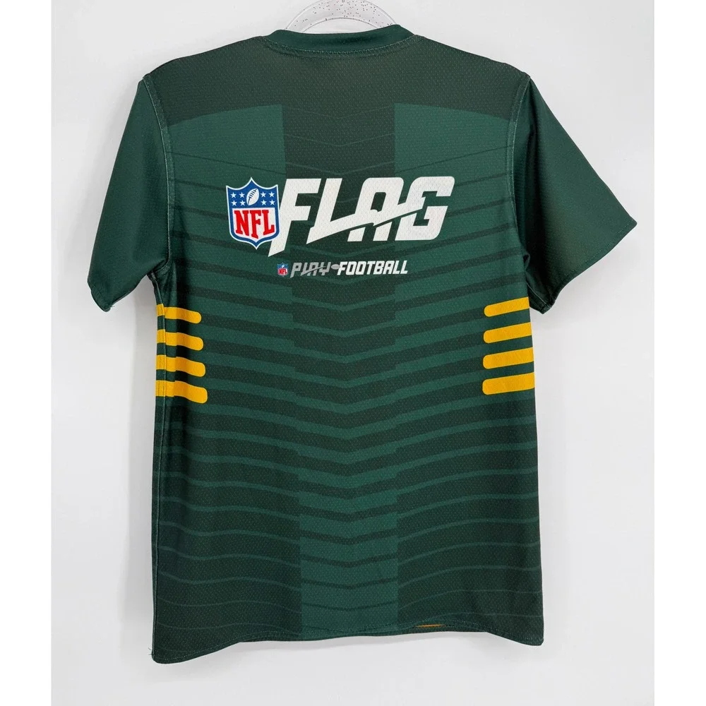 Green Bay Packers NFL Flag Play Football Reversible Jersey Mesh Sz (see pics)